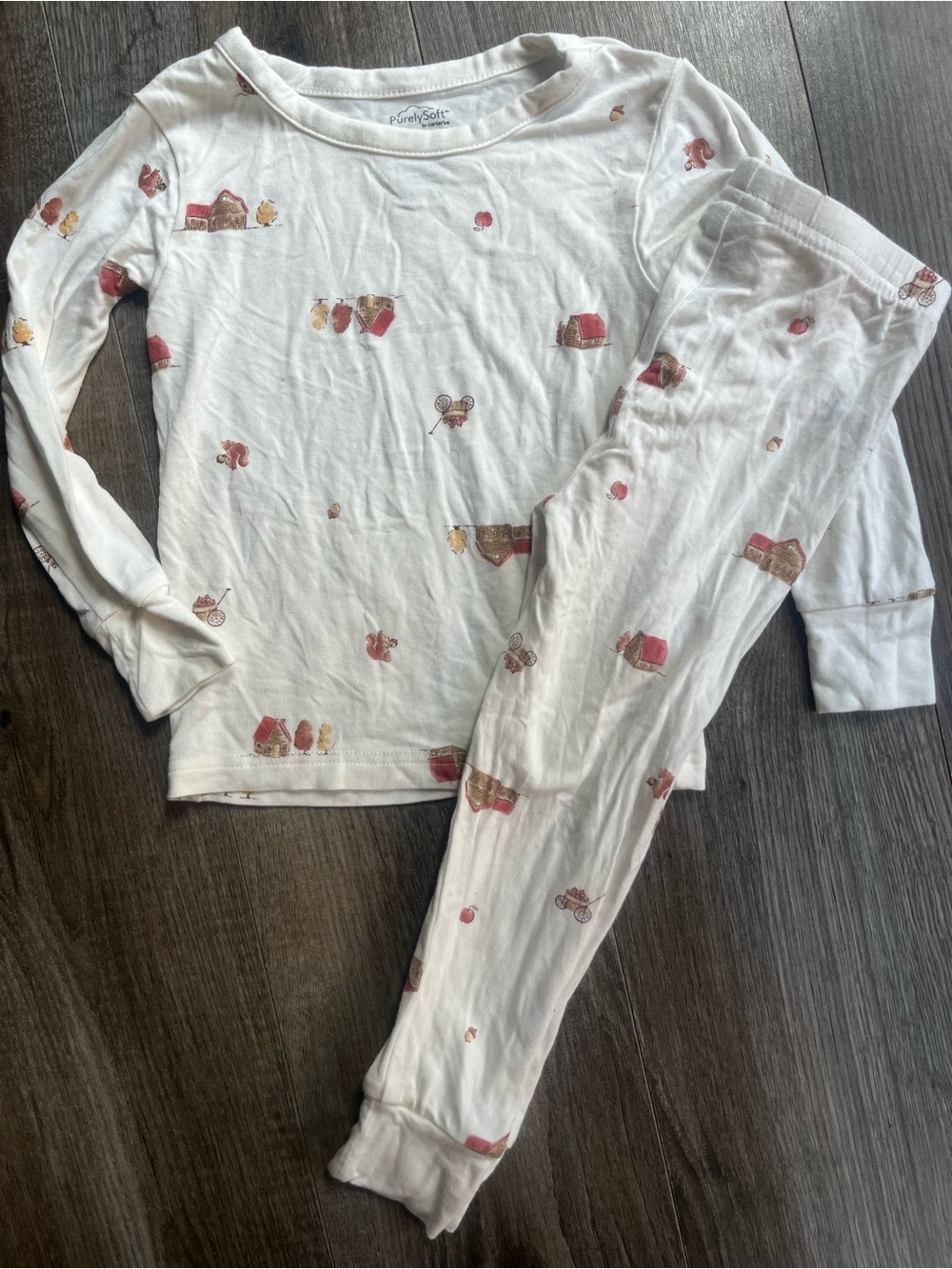 Carters Purely Soft fall print pjs